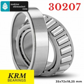 30207 KRM Konik Makaralı Rulman  35x72x18,25 - 35*72*18,25 mm